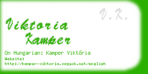 viktoria kamper business card